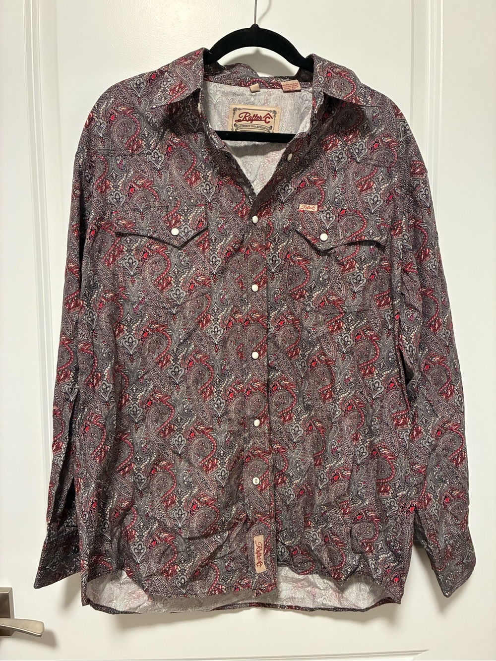 Rafter C Red Paisley Western Shirt